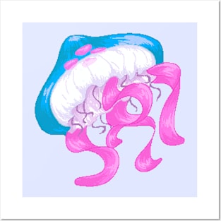 Trans Jellyfish Posters and Art